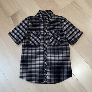 Kane & Unke Button Up Lined Over Shirt Short Sleeve Men’s Medium